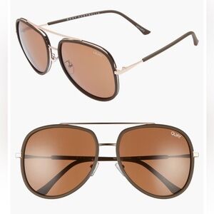 Quay Needing Fame Aviator Sunglasses